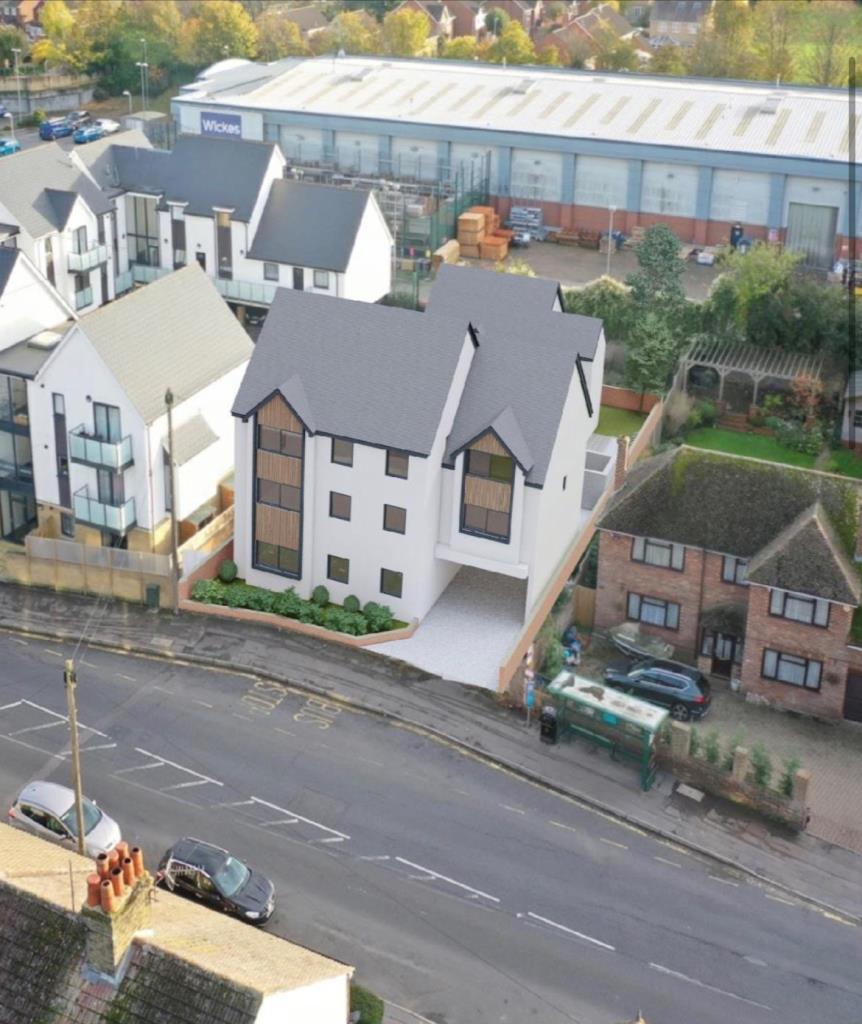 Lot: 85 - LAND WITH OUTLINE PLANNING FOR SEVEN FLATS - Third CGI of proposed scheme